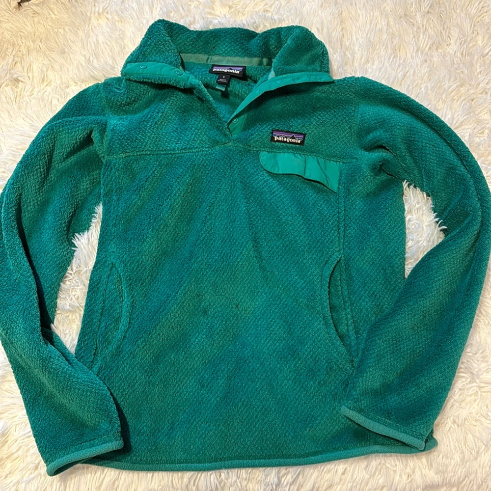 Patagonia Women's Re-Tool Snap-T Fleece Pullover emerald green S